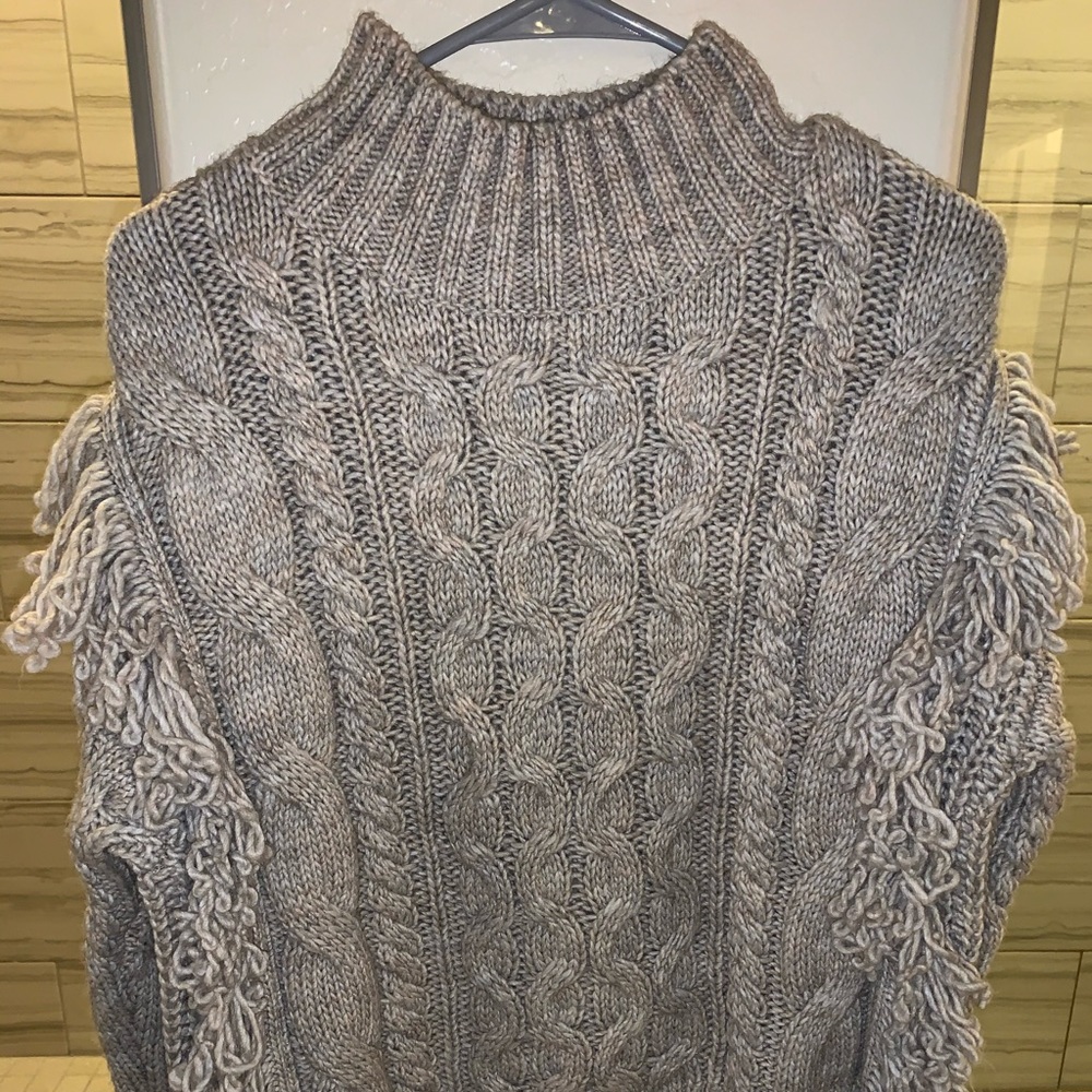 Beige long sleeve sweater